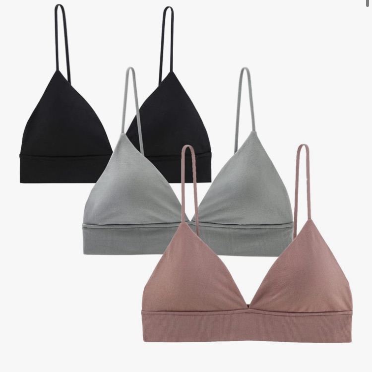 Boutique Trio Seamless Bralette Set | Size M